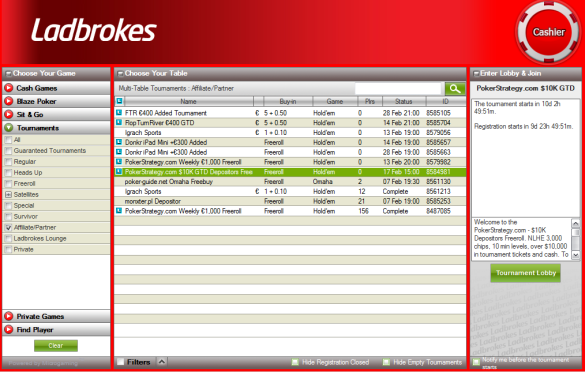 Ladbrokes $10k