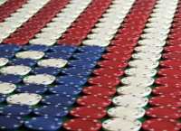 USA flag chips