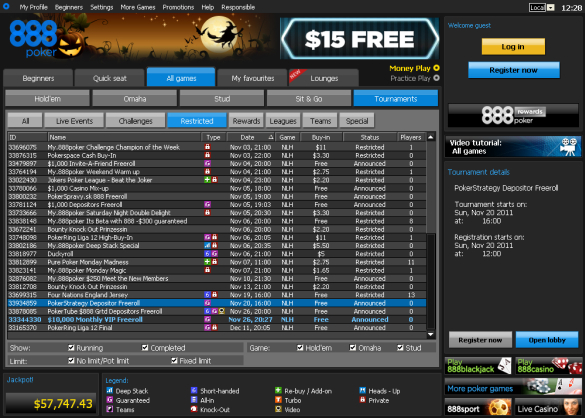 888poker $10k