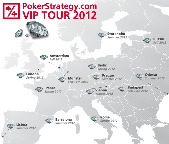 Datas e locais do PokerStrategy.com VIP Tour