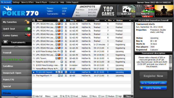 poker770 screenshot