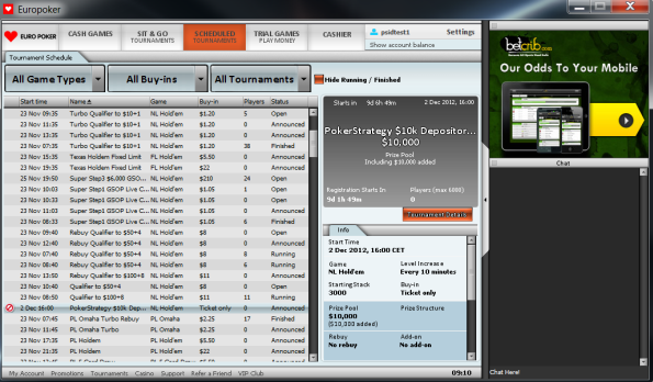 EuroPoker $10k