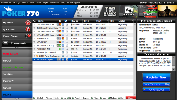 Poker770 $10k