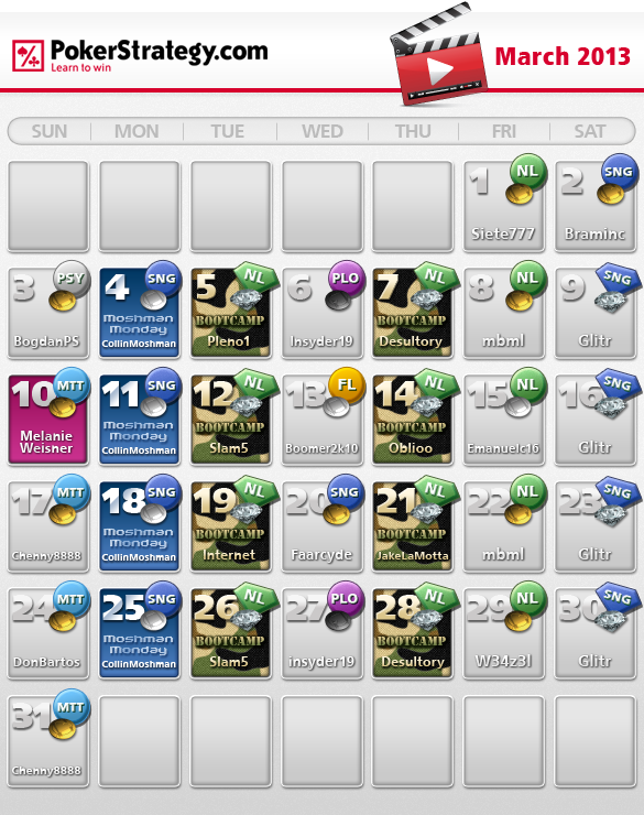 March Video Calendar