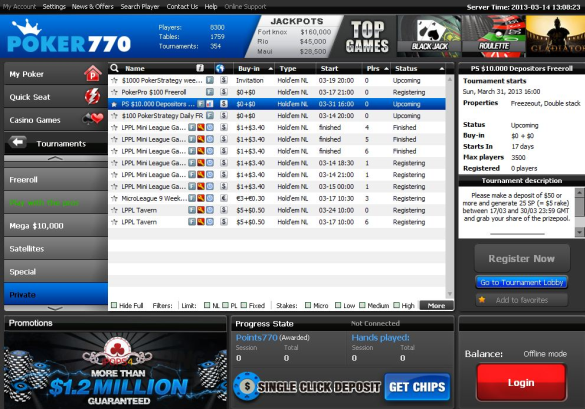 $10,000 freeroll