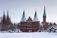 The Holsten Gate marking the western boundary of Lübeck.