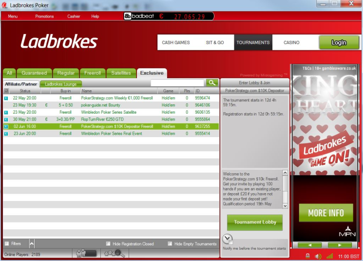 $10,000 freeroll