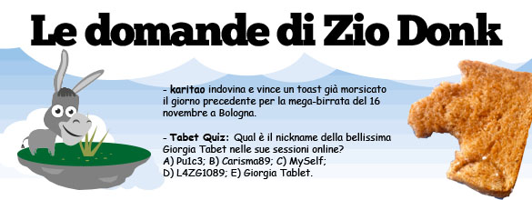 Le domande di Zio Donk Le domande di Zio Donk