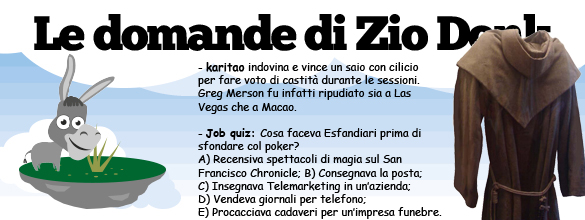 Le domande di Zio Donk Le domande di Zio Donk
