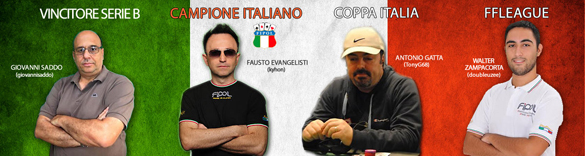 I campioni delle leghe 2013 di Fipol campini