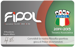 la tessera di Fipol la tessera