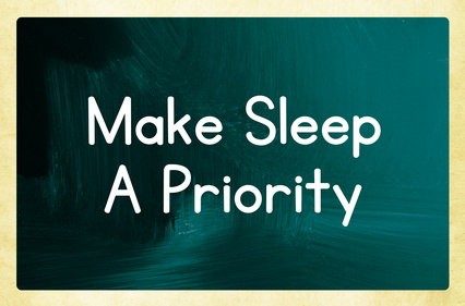 Sleep is a priority Sleep is a priority