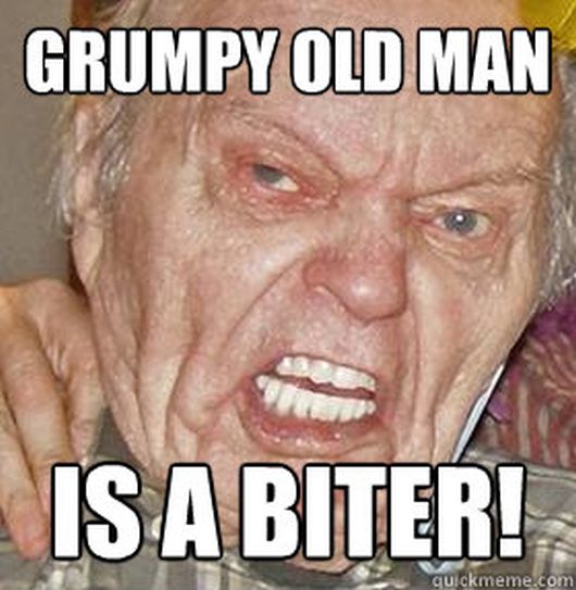 Grumpy old man