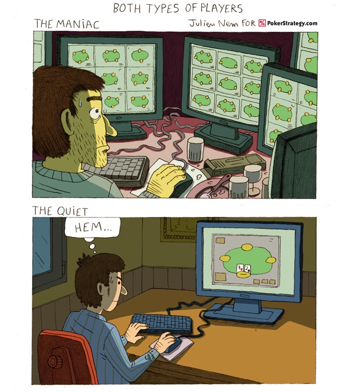 Lustige Pokercartoons