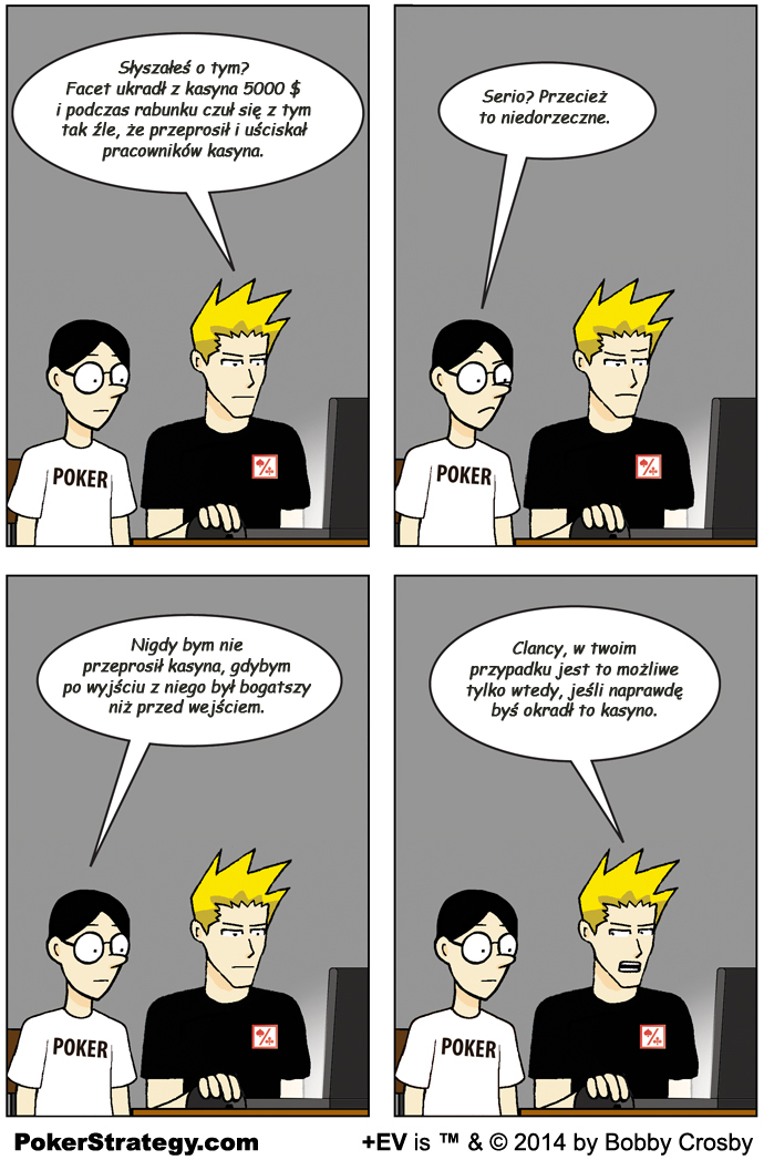 Śmieszny Pokerowy Komiks