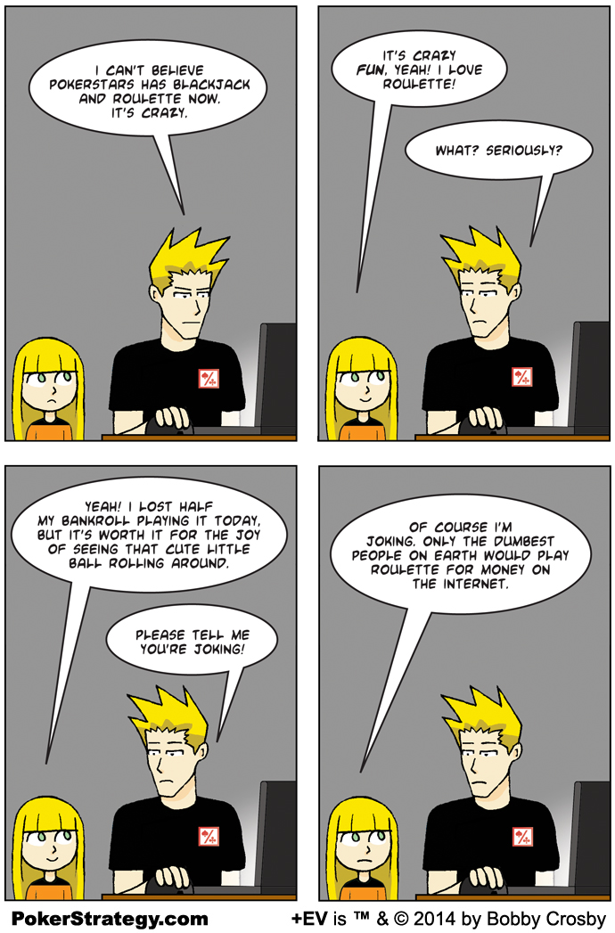 Grappige pokercartoon