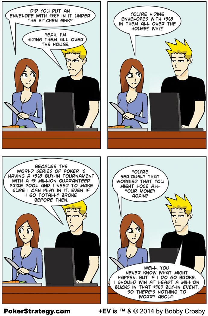 Lustige Pokercartoons WSOP