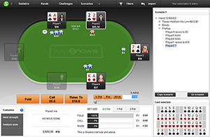 Creëer een aangepaste scenario met PokerSnowie