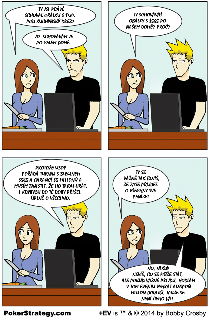 Vtipn&yacute; pokerov&yacute; komiks WSOP