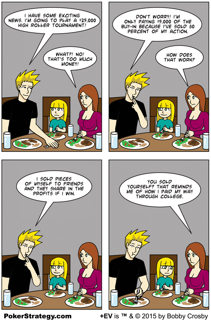 Lustige Pokercartoons Staking