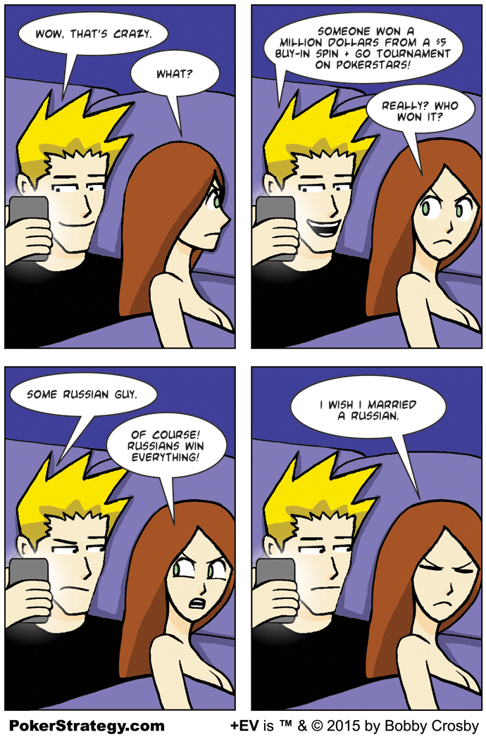 Lustige Pokercartoons Russian poker