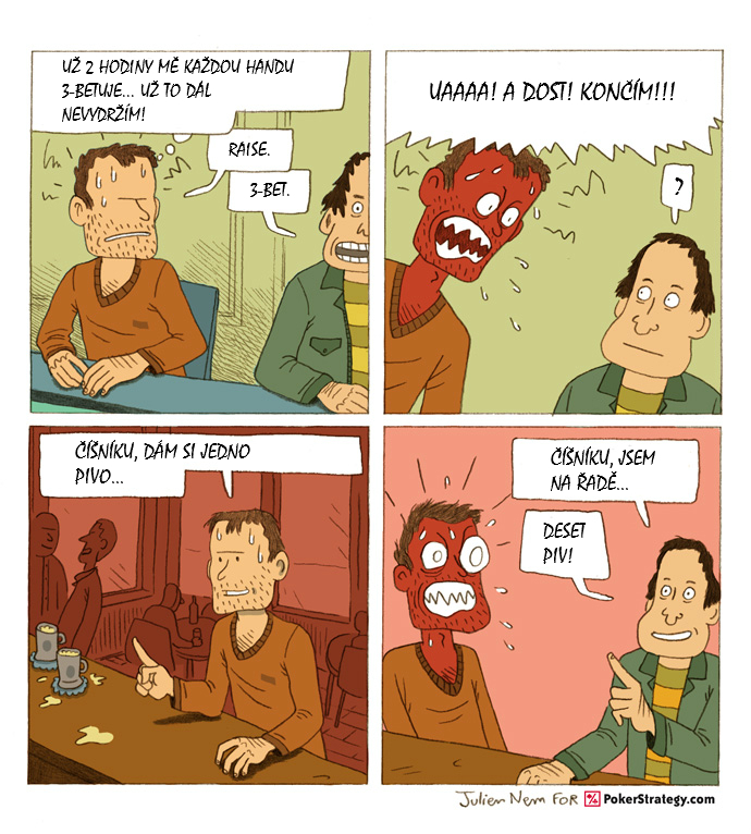 Vtipn&yacute; pokerov&yacute; komiks Tilt