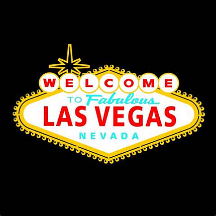 Vegas sign post