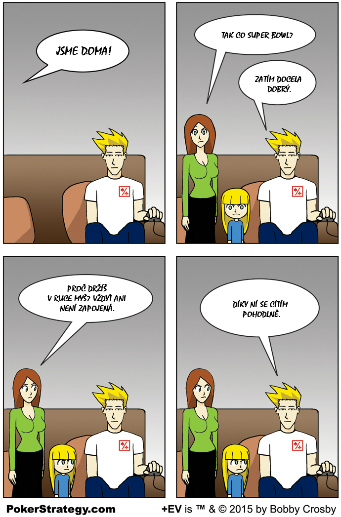 Vtipn&yacute; pokerov&yacute; komiks Komfort