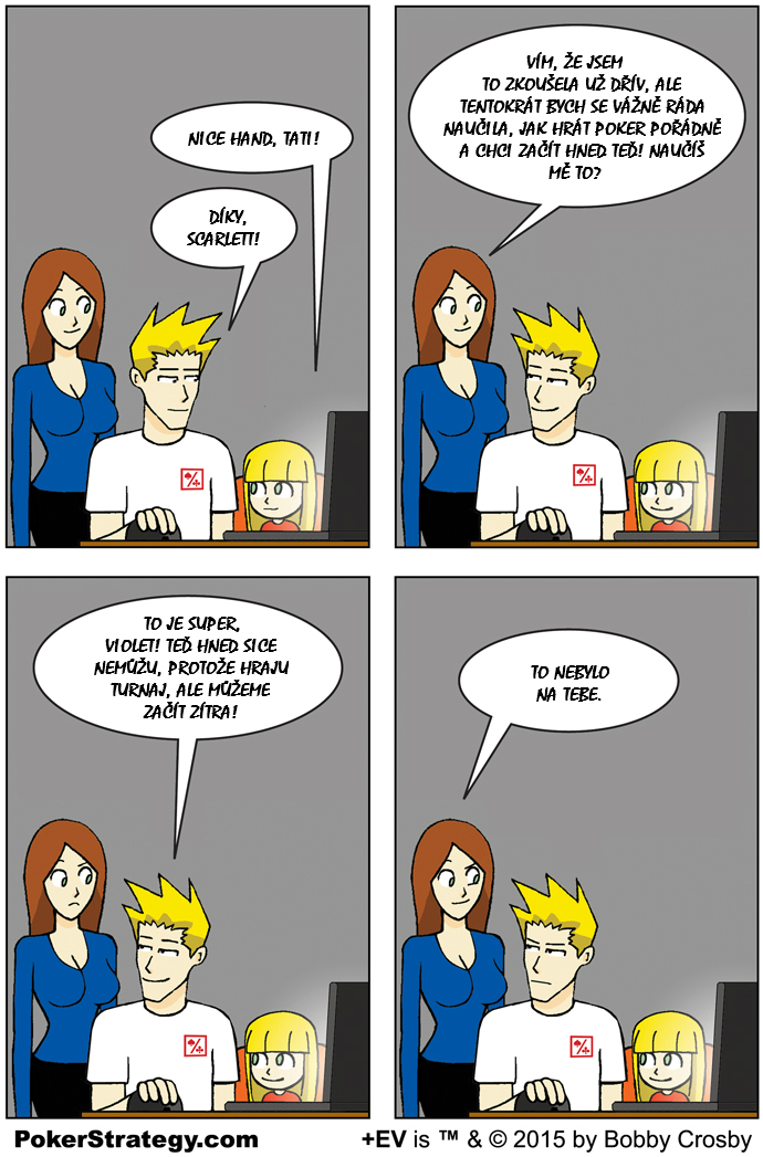 Vtipn&yacute; pokerov&yacute; komiks Spr&aacute;vn&yacute; coach