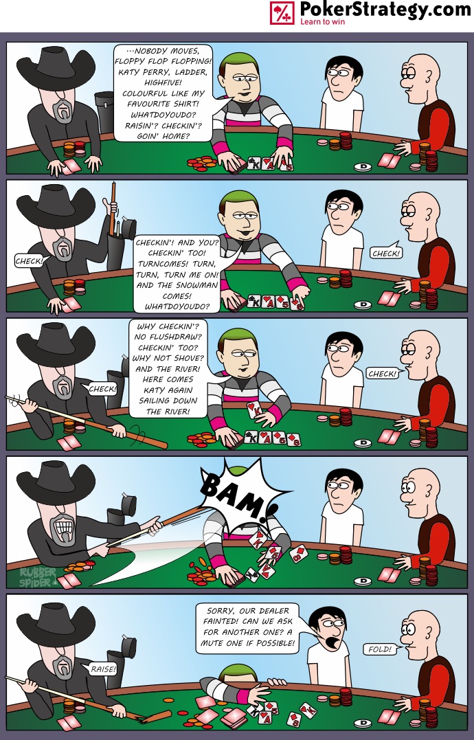 Lustige Pokercartoons Dealer