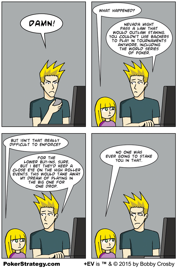 Lustige Pokercartoons Staking