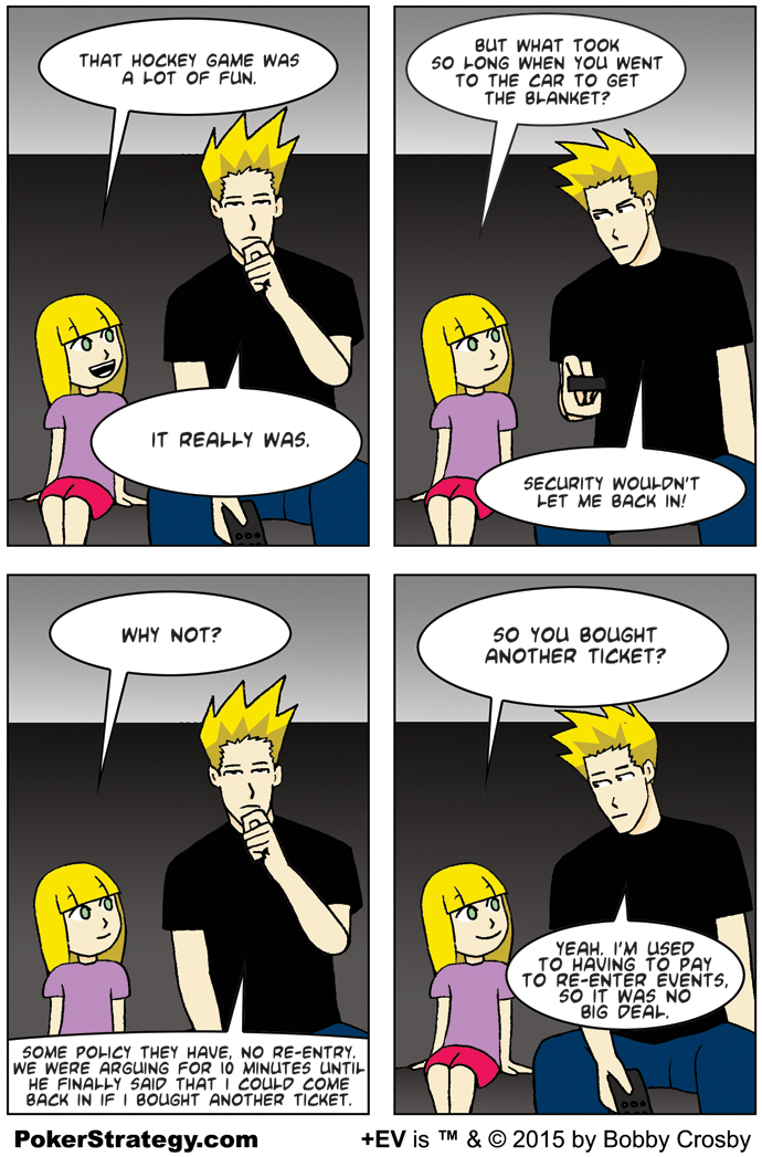 Funny Poker Cartoons Re-Entry