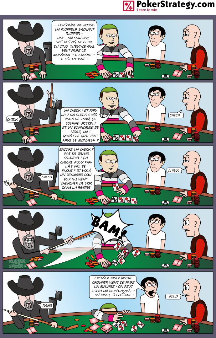 BD de poker humoristique Dealer