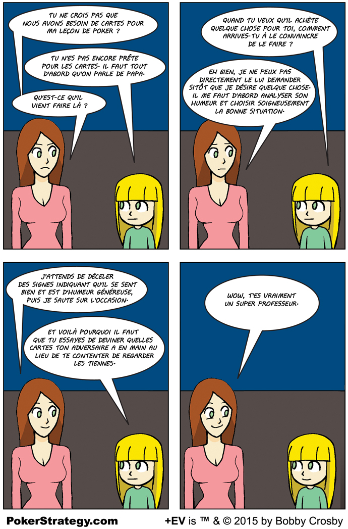 BD de poker humoristique Le&ccedil;on