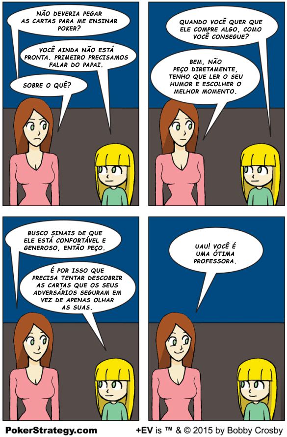 Tirinhas de poker divertidas Li&ccedil;&atilde;o