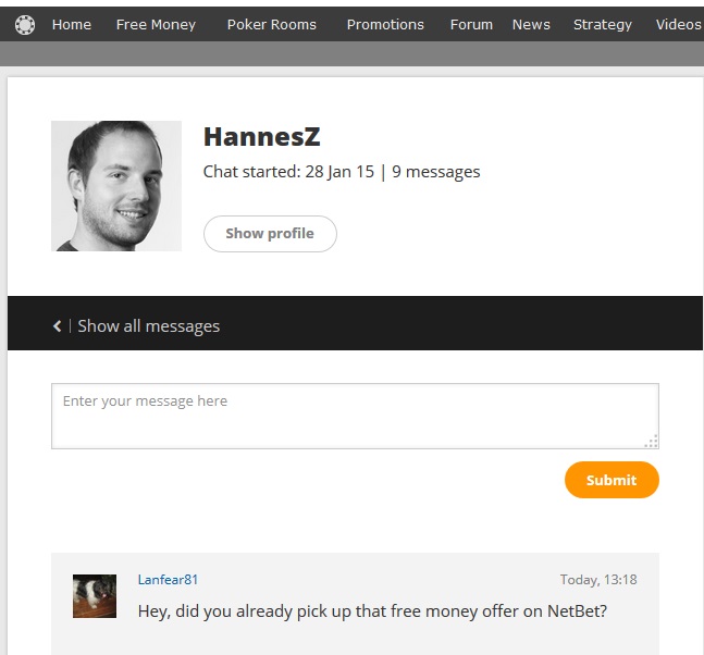 Chat page Chat page