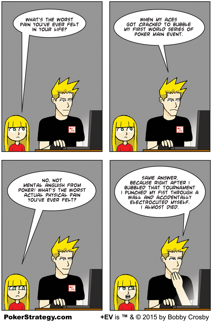 Funny Poker Cartoons Pain