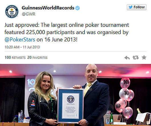 PokerStars world record