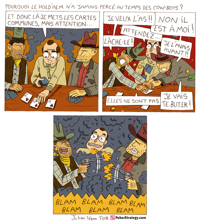 BD de poker humoristique Cow-boys