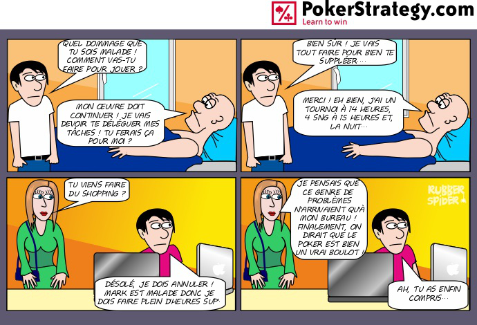 BD de poker humoristique Boulot