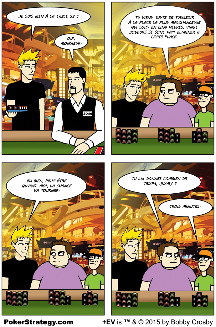 BD de poker humoristique Bad beat