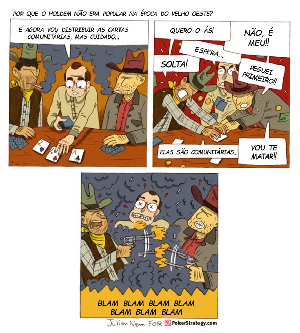 Tirinhas de poker divertidas Cowboys
