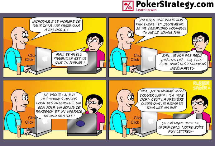 BD de poker humoristique Spam