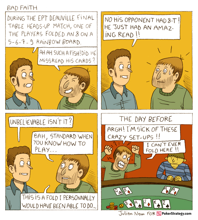 Funny Poker Cartoons Fold