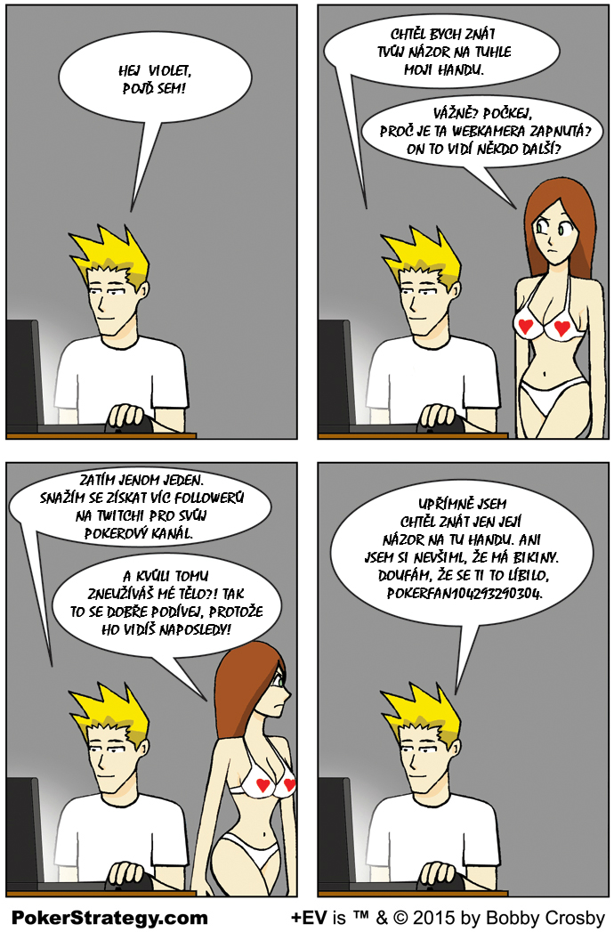 Vtipn&yacute; pokerov&yacute; komiks Twitch