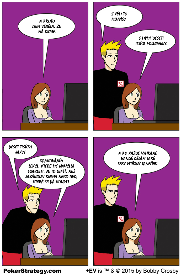 Vtipn&yacute; pokerov&yacute; komiks Sexy tanec