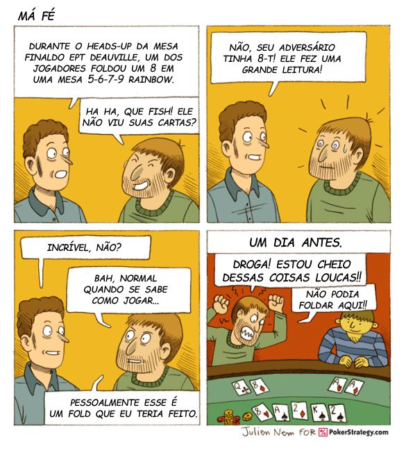 Tirinhas de poker divertidas Fold
