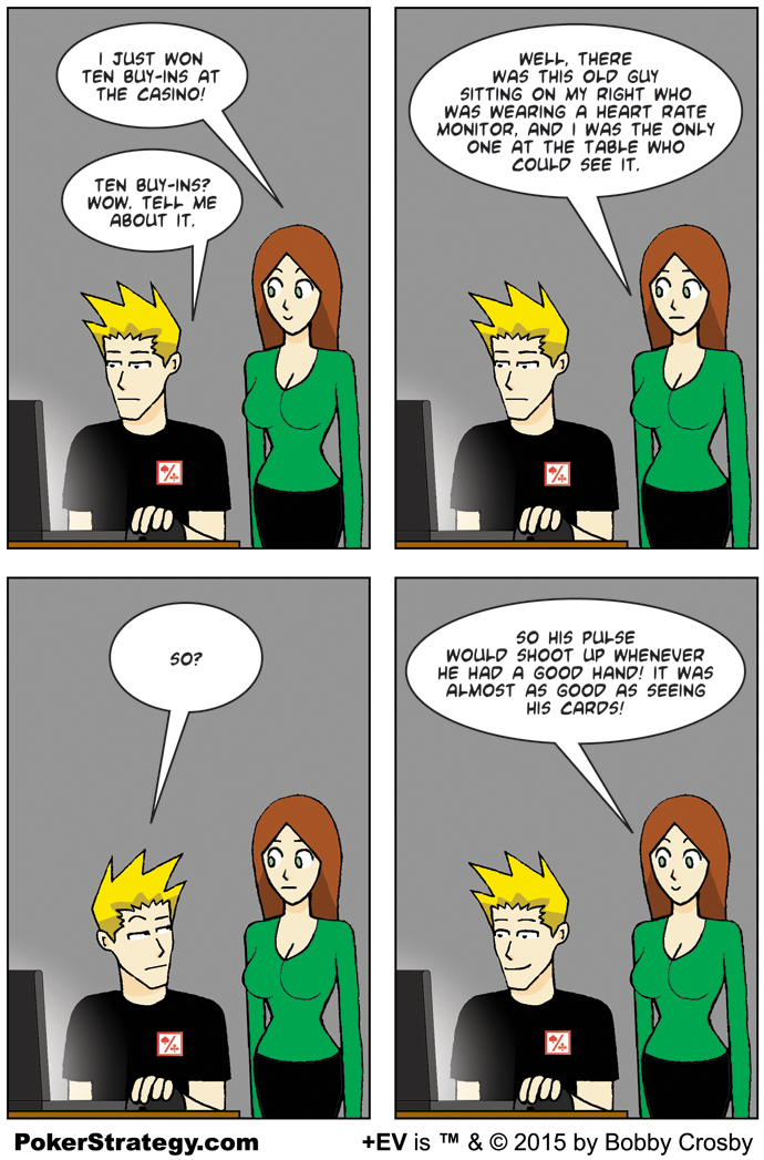 Lustige Pokercartoons Tells