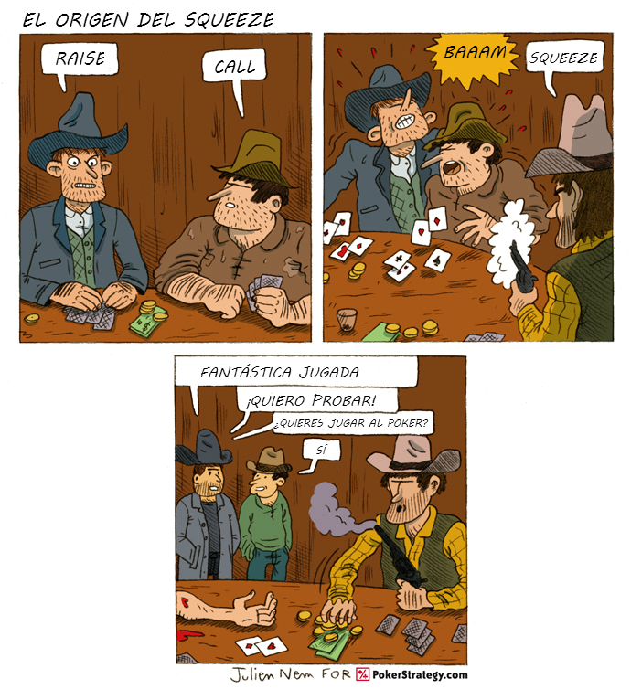 Tiras de poker divertidas Squeeze