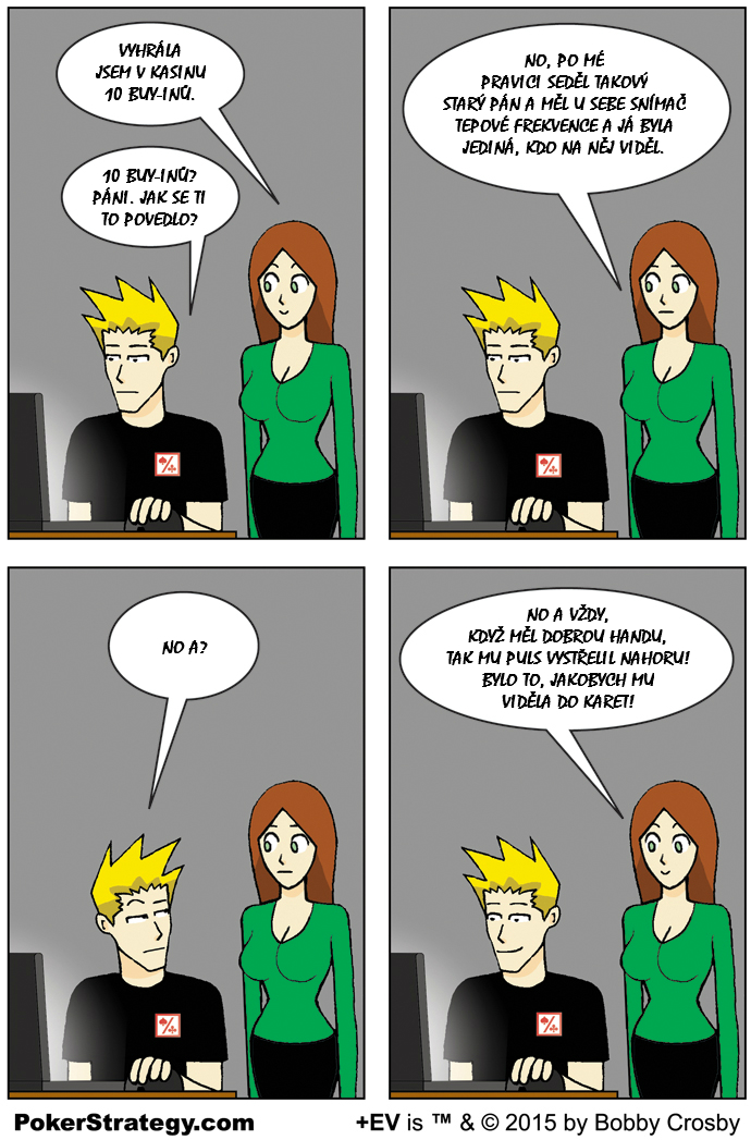 Vtipn&yacute; pokerov&yacute; komiks Tell